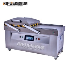 Double chamber vacuum packing machine