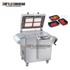 Automatic thermoforming vacuum skin packing machine