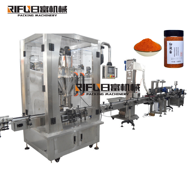 Bottle jar can coffee milk protein spices powder filling machine