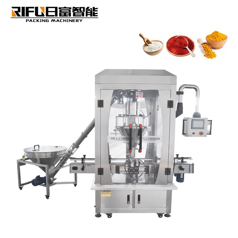 Automatic dry powder filling machine with servo motor