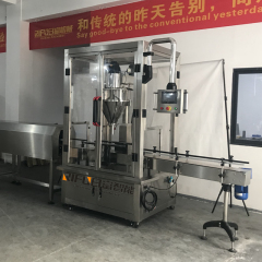 Automatic Auger Filler Coffee Chili Small Protein Dry Milk Spice Powder Filling Labeling Production Line