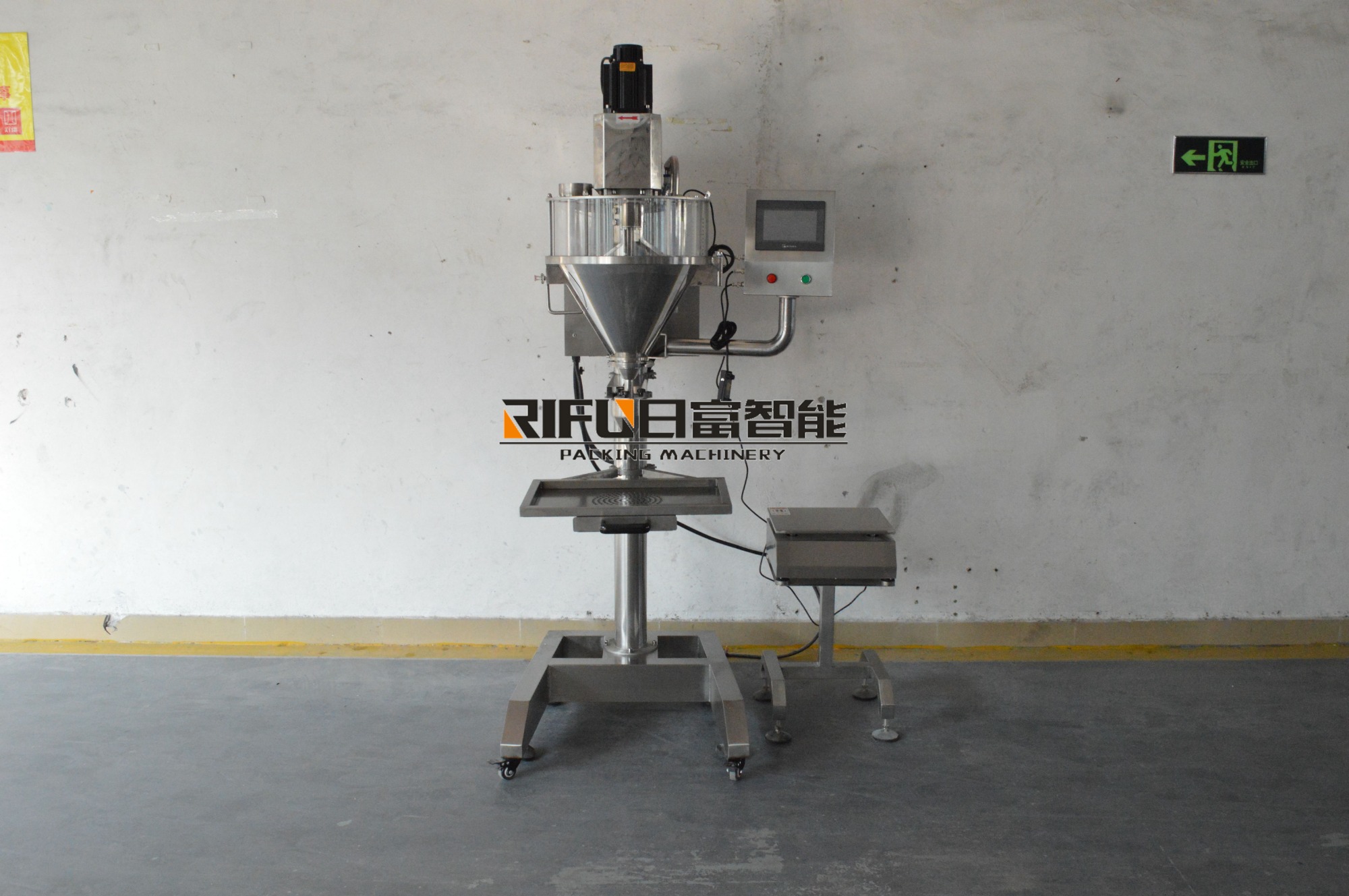 Semi automatic powder filling machine for Philippines customer
