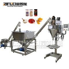 Semi automatic powder filling machine for milk talcum powder flour coffee