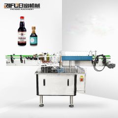 Cold wet glue labeling machine paste cans automatic labeling applicator, vinegar sauce glass bottle cold glue labeller Equipment