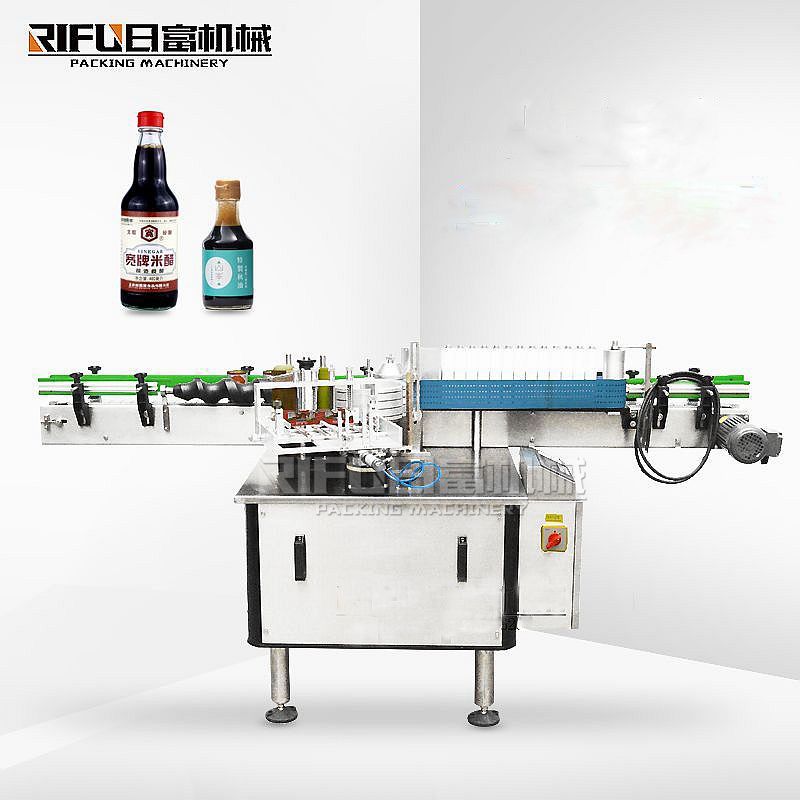 Cold wet glue labeling machine paste cans automatic labeling applicator, vinegar sauce glass bottle cold glue labeller Equipment