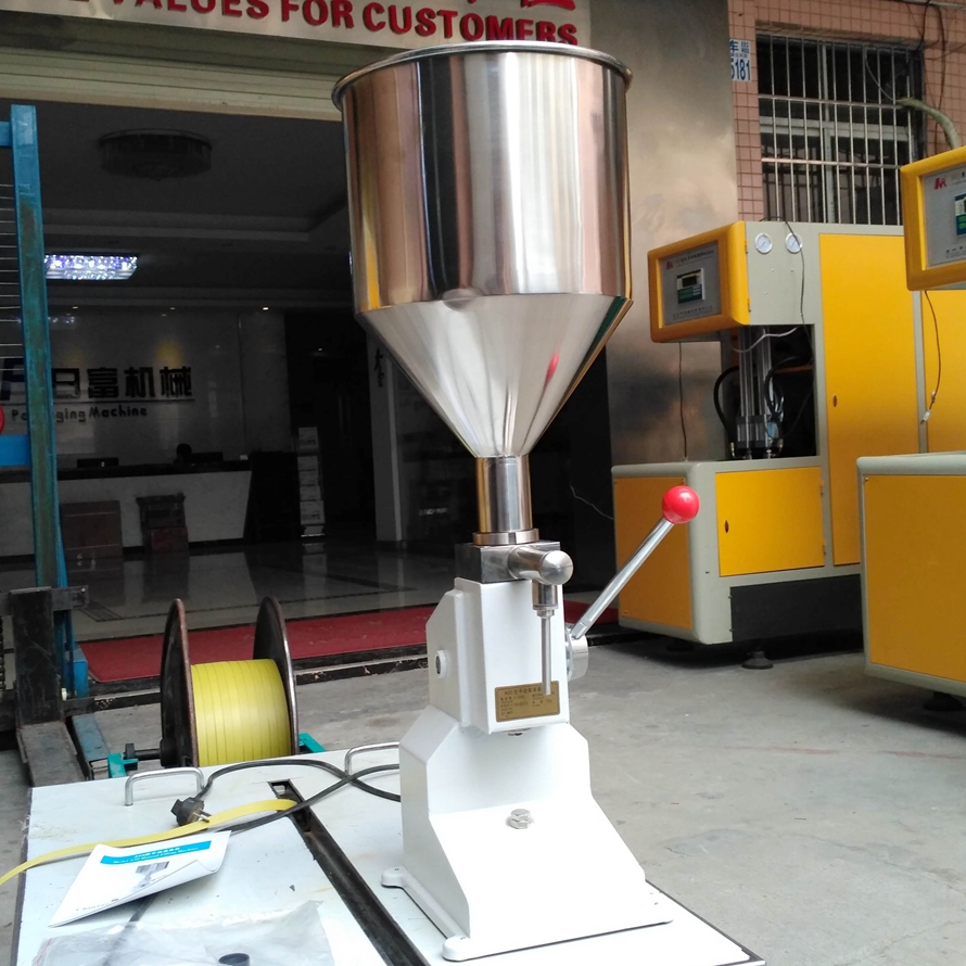 Small manual piston juice oil honney seasoning paste type filling machine for daily necessities