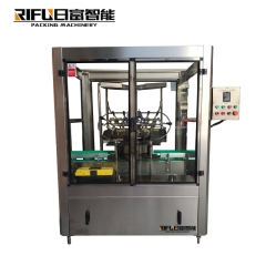 Automatic rotary bottle washing machine for round bottle