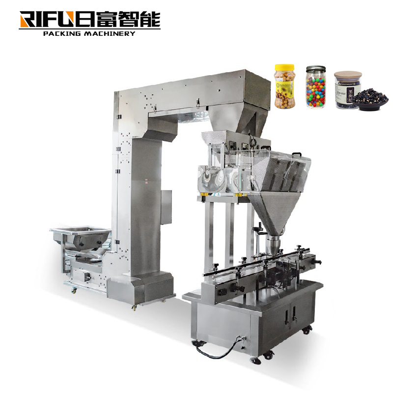 Large bag weighing granule packaging machine with sewing machine