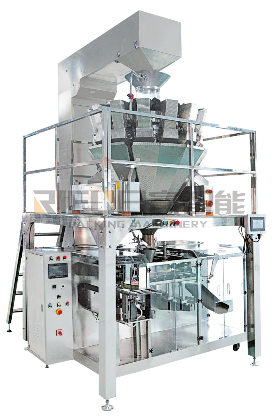 Premade bag packing machine for granule with multi head from Austria client