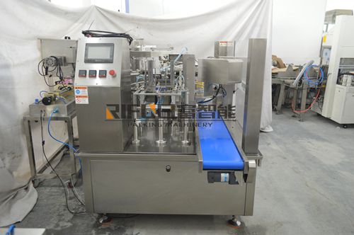 Rotary pouch bag packing machine auto bag width settings