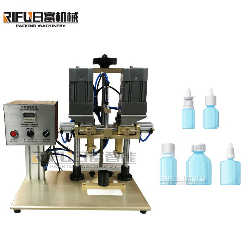 Automatic press capping machine for edible oil bottle