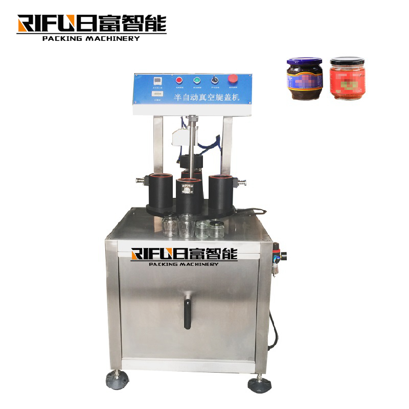 Automatic press capping machine for edible oil bottle