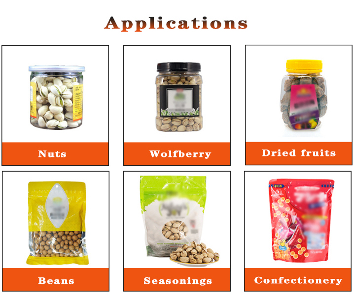 Automatic vertical bag quantitative longan dry particle multifunctional packaging machine