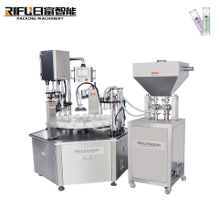 Automatic liquid filling and capping 2 in 1 machine for eye drop/essential oil/potions/cream