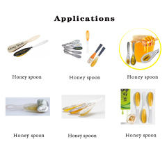 Fully automatic rotary table type honey spoon filling sealing machine