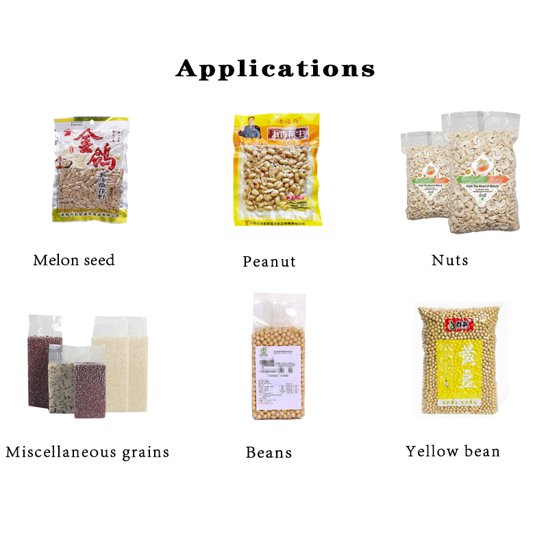 Automatic candy rice beans vertical vacuum granule packaging machine