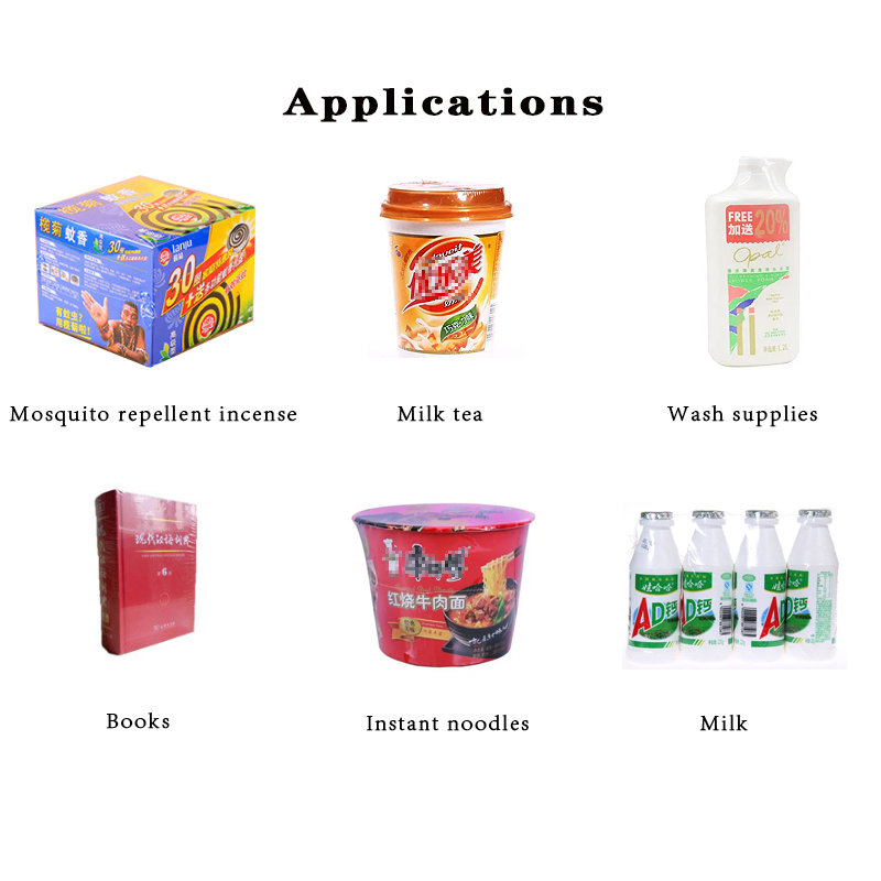 Automatic multifunctional cosmetic box sealing and cutting shrink film packaging machine