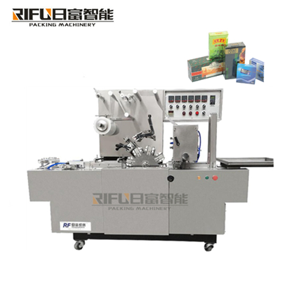 Automatic multifunctional cosmetic box sealing and cutting shrink film packaging machine