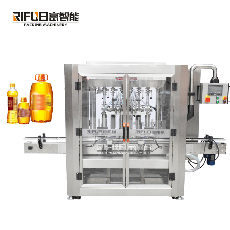 Automatic edible oil jam sauce ketchup tracking type liquid piston filling machine