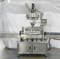 Fully automatic granule grain bottle filling machine for nuts salts beans candy