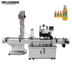 Automatic Cosmetic water emulsion cream liquid filling capping integrated machine