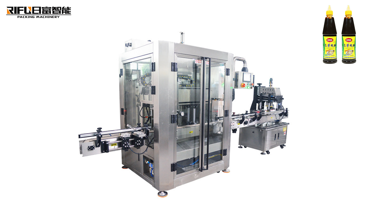Filling capping labeling line for different liquid material
