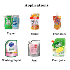 Automatic Jelly beverage spout pouch filling capping machine