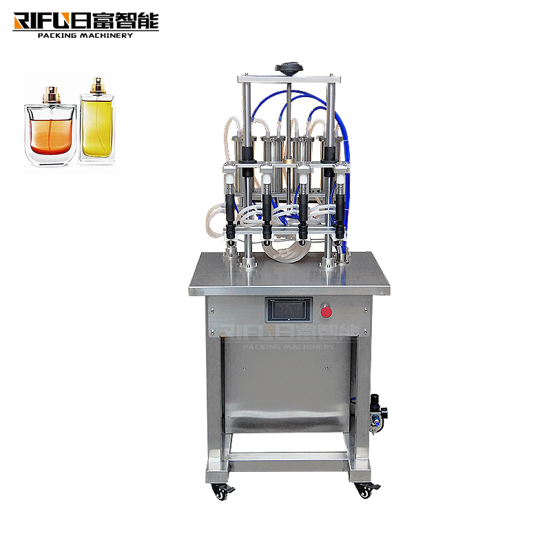 Semi automatic 4 heads perfume bottle filling machine