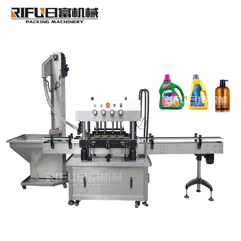 Automatic servo motor pharmaceutical vitamin syrup bottle capping machine