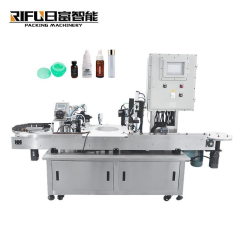 Automatic servo motor pharmaceutical vitamin syrup bottle capping machine