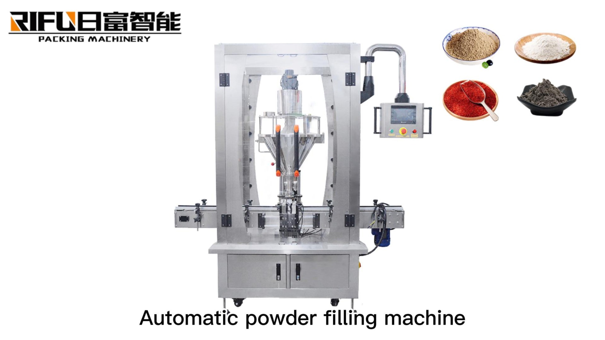 Test video of automatic powder filling machine