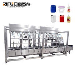 Automatic plastic large barrel bucket liquid weighing filling machine