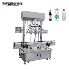 Automatic gravity flow beverage juice liquid filling machine