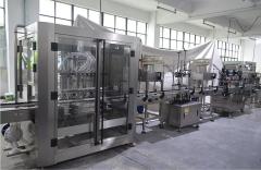 Automatic soy sauce dish detergent liquid piston filling capping production line