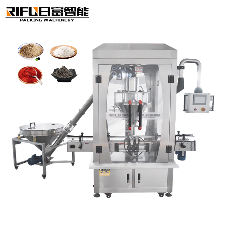 Semi automatic powder filling machine for milk talcum powder flour coffee