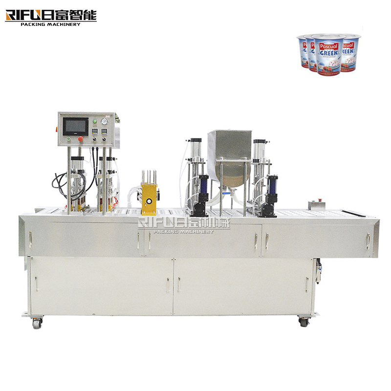 Fully automatic rotary table type honey spoon filling sealing machine