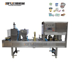 Fully automatic rotary table type honey spoon filling sealing machine