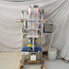 Automatic vertical sachet liquid packing machine with piston & magnetic filling system