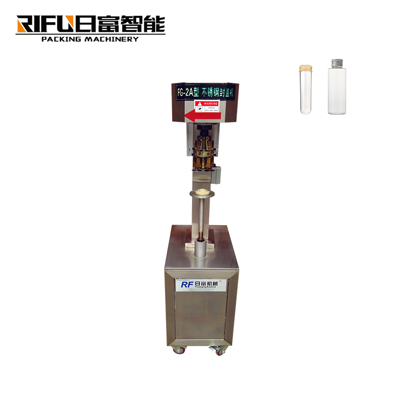 Semi Automatic Ropp Wine Oil Glass Bottle Aluminum Cap Capper Sealing Capping Machine