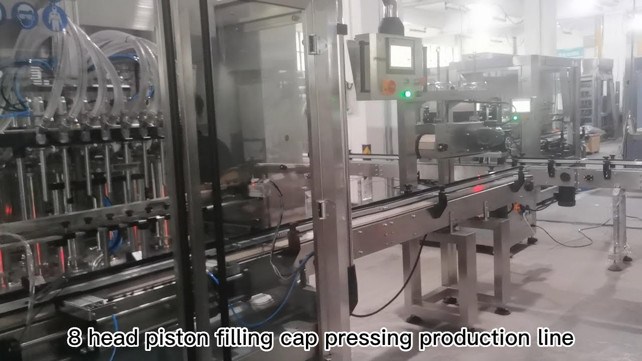 Tested piston liquid filling capping production line