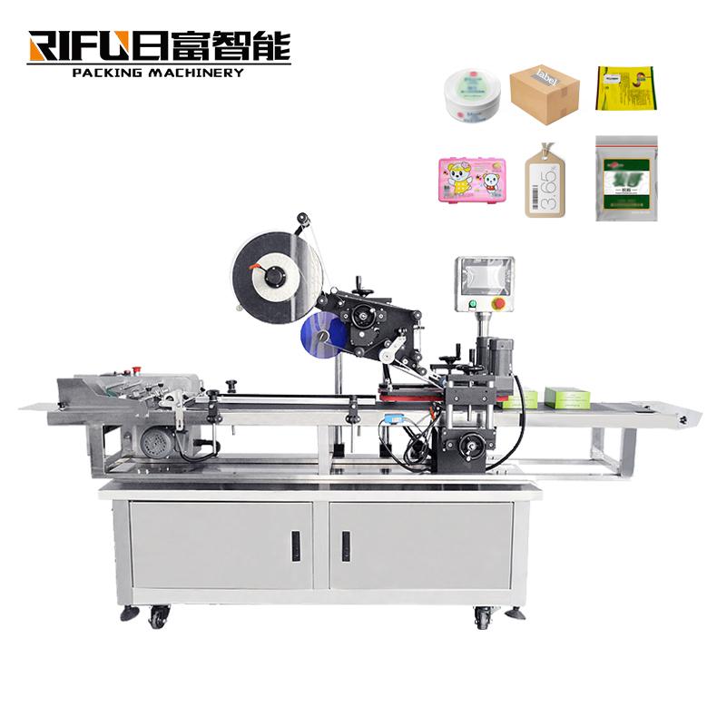 Automatic shelf type plane surface box carton cup labeller