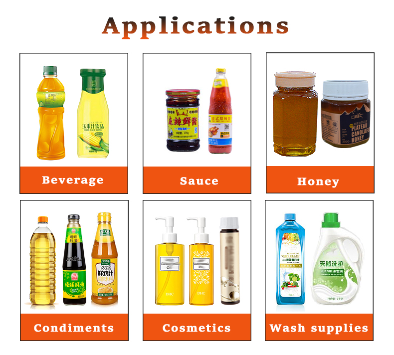 Olive Oil Juice Spices Paste Tomato Sauce Bottled Filling Capping Machine