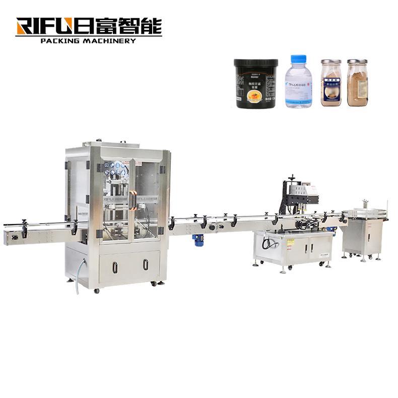 Olive Oil Juice Spices Paste Tomato Sauce Bottled Filling Capping Machine