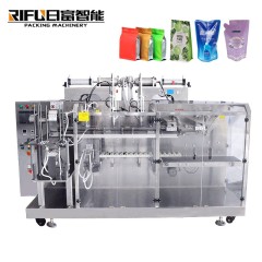 Automatic film-drawing vertical sachet liquid packing machine