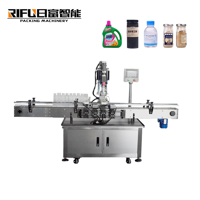 Automatic tracking type bottle screw capping sealing machine