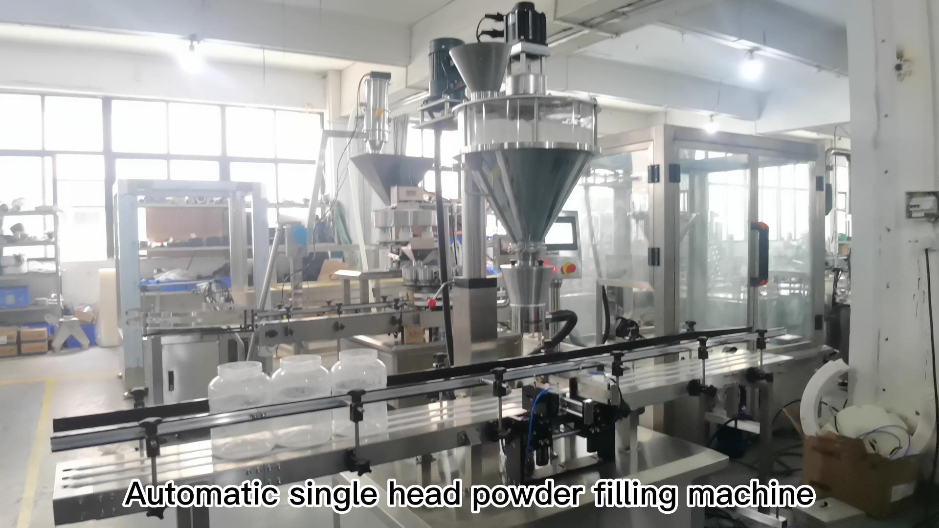 The first test of powder filling machine