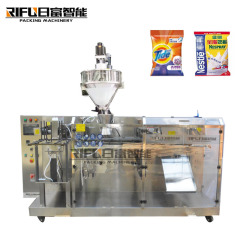 Automatic horizontal powder preformed bag packaging machine for protein powder coffee milk