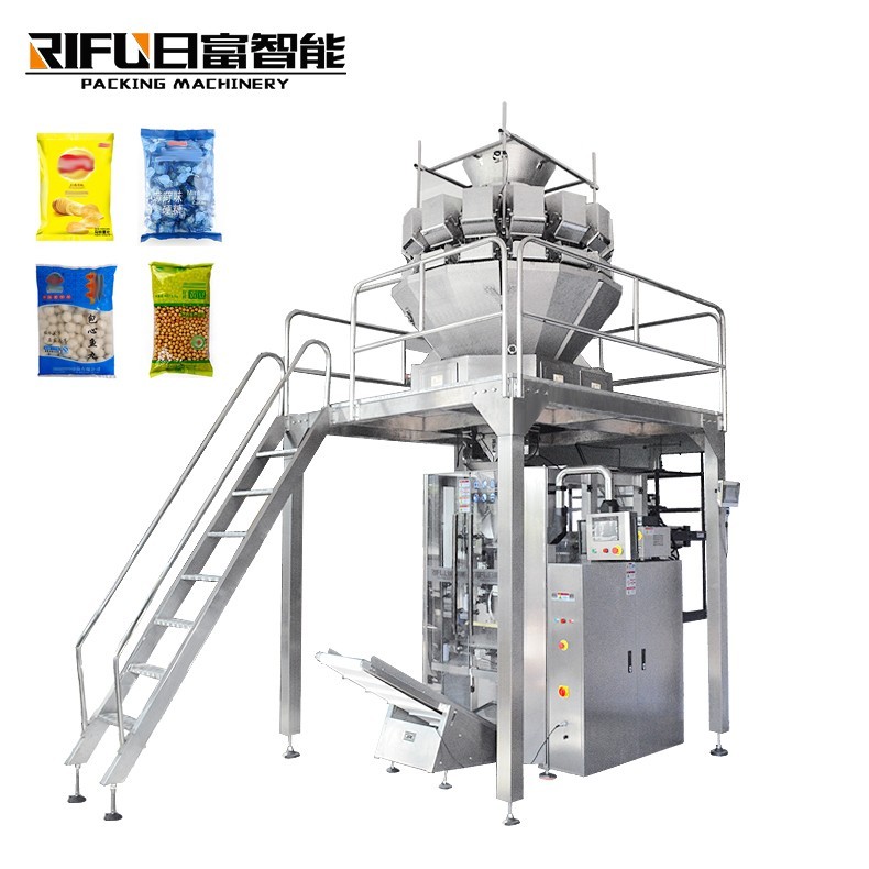 Automatic Bugle Granule Seeds Snack Dried Fruit Triangle Bag Sachet Packing Machine