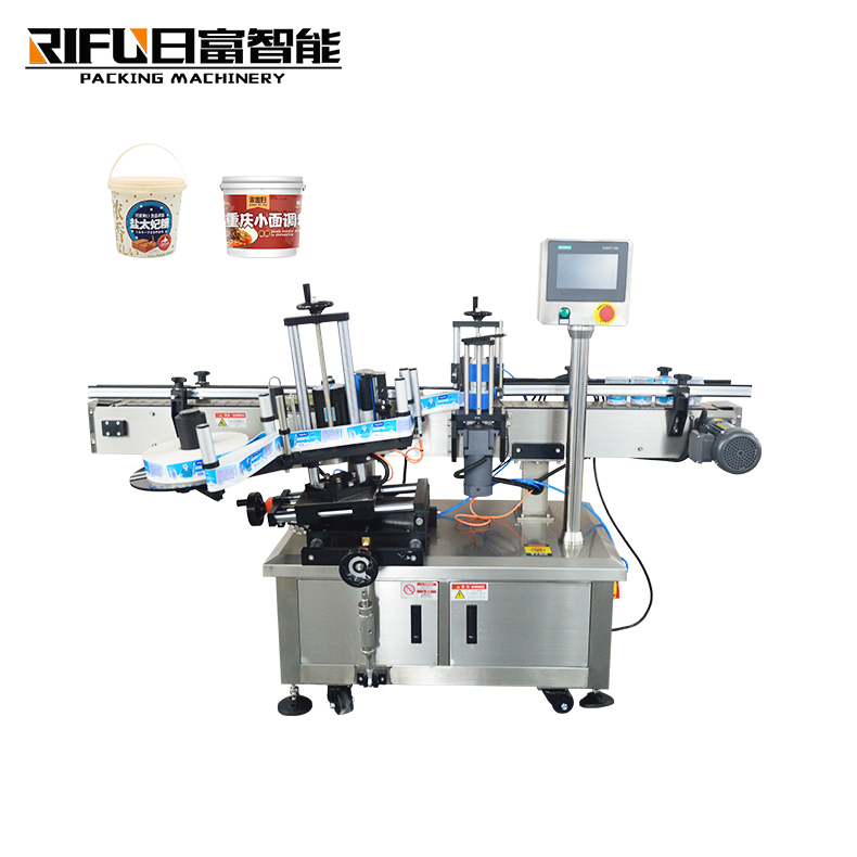 Automatic corner & taper bottle anti-fake self-adhesive sticker labeling machine