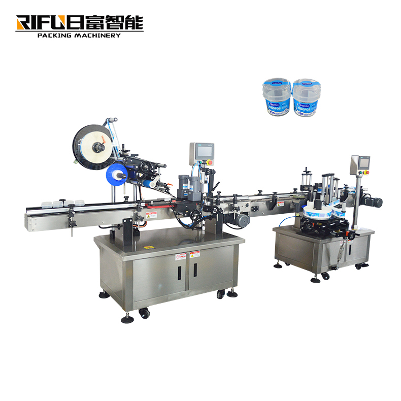 Automatic corner & taper bottle anti-fake self-adhesive sticker labeling machine